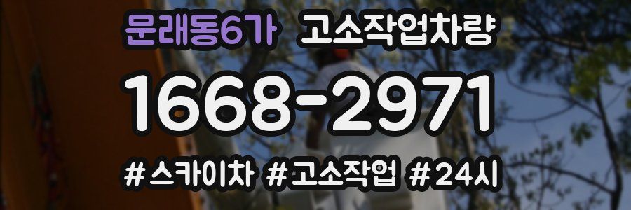 문래동6가 고소작업차량