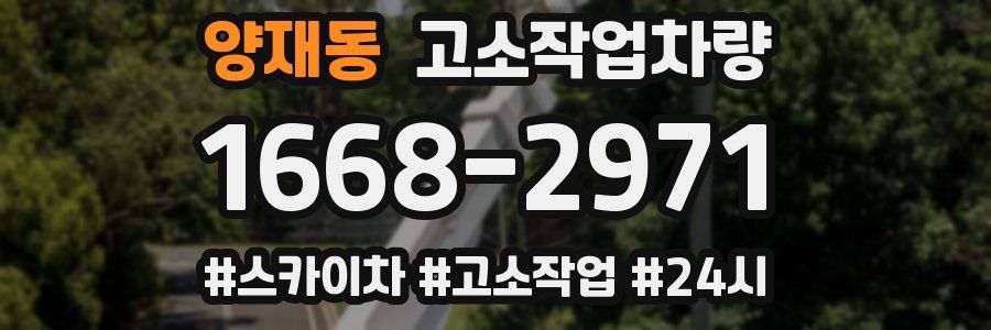 양재동 고소작업차량