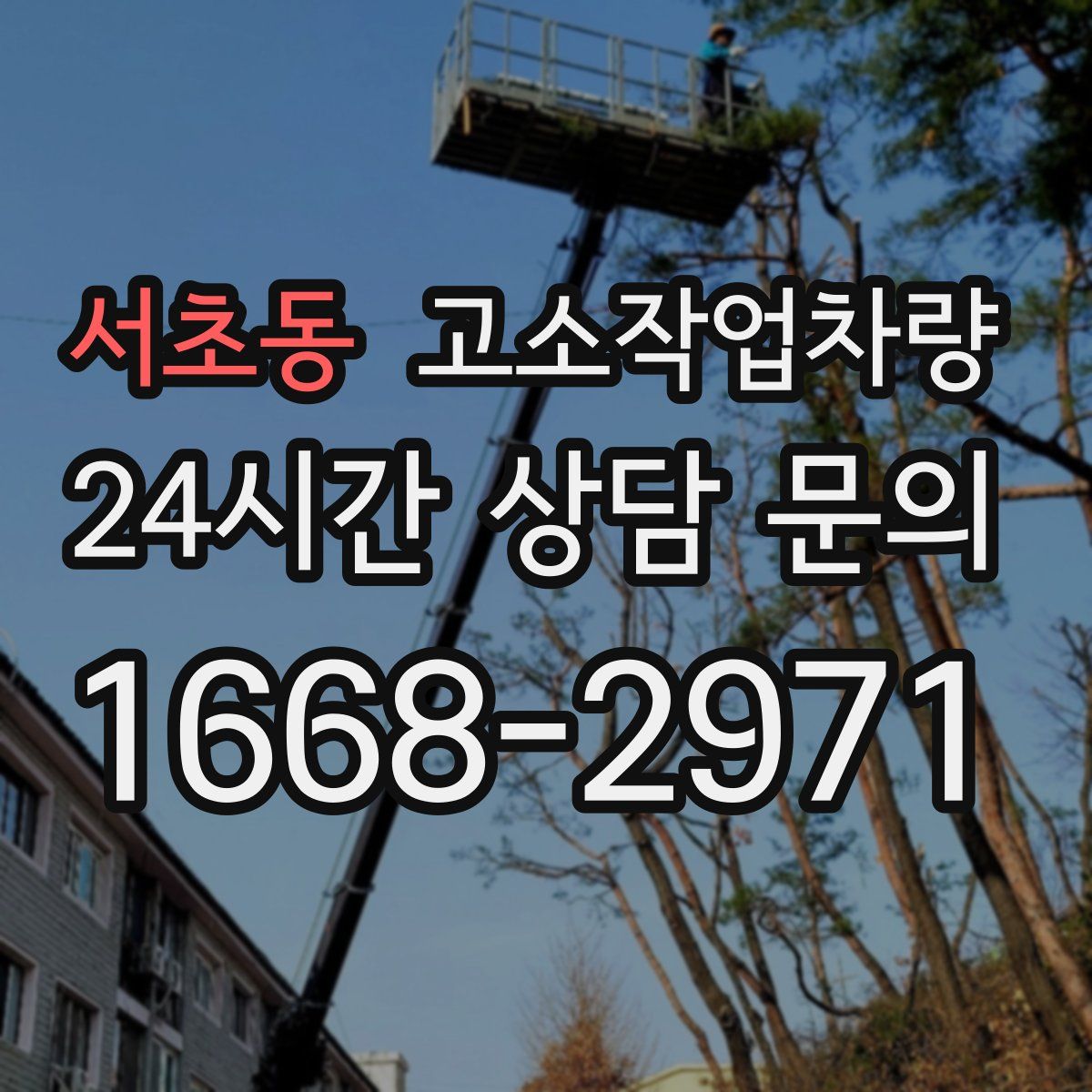 서초동 고소작업차량
