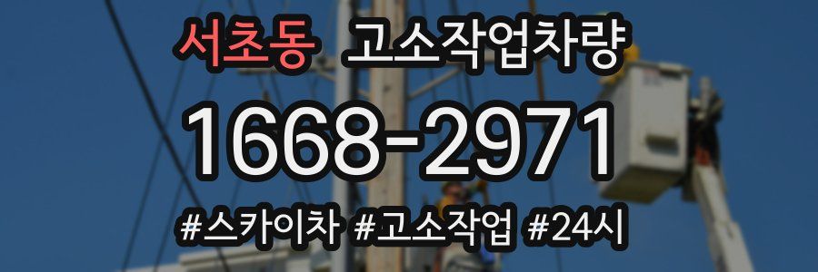 서초동 고소작업차량