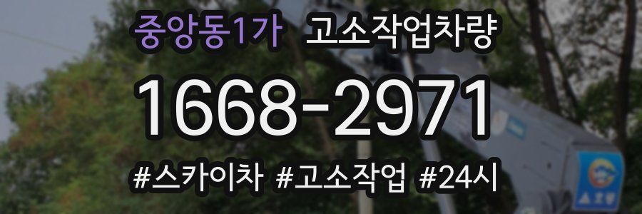 중앙동1가 고소작업차량