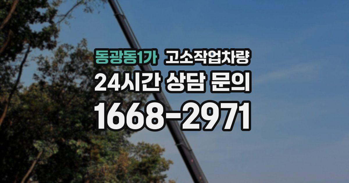 동광동1가 고소작업차량