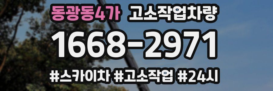 동광동4가 고소작업차량