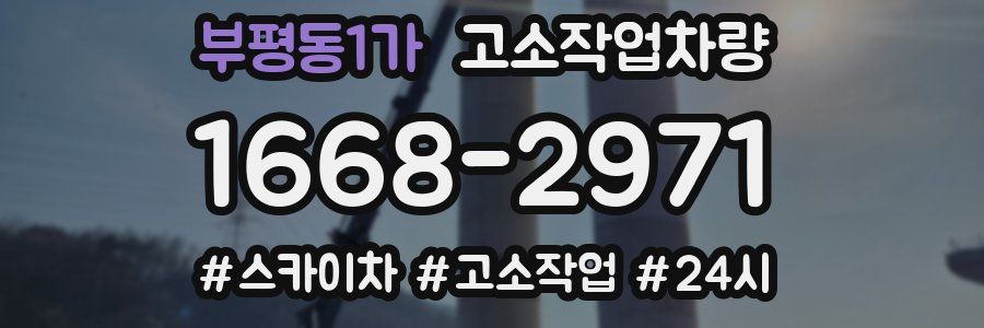 부평동1가 고소작업차량