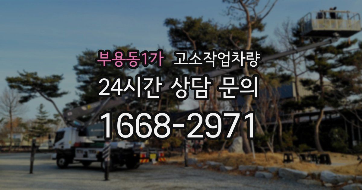 부용동1가 고소작업차량
