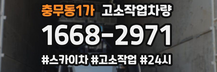 충무동1가 고소작업차량