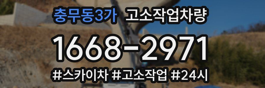 충무동3가 고소작업차량