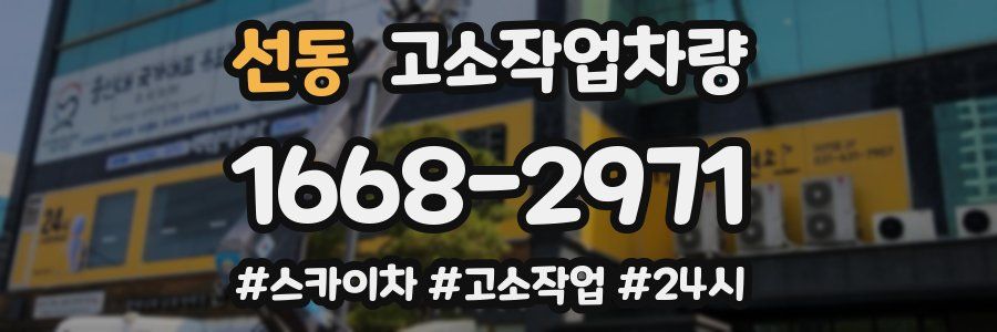 선동 고소작업차량