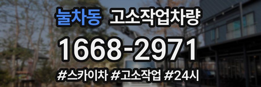 눌차동 고소작업차량