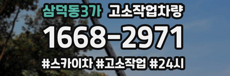 삼덕동3가 고소작업차량
