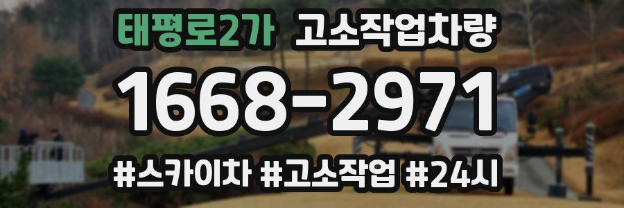 태평로2가 고소작업차량