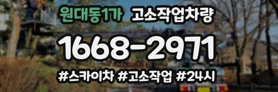 원대동1가 고소작업차량