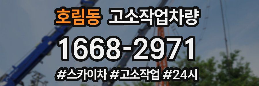호림동 고소작업차량