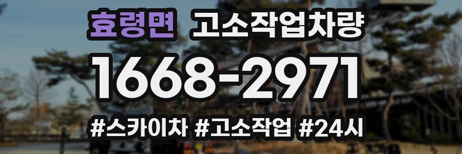 효령면 고소작업차량