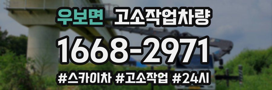 우보면 고소작업차량