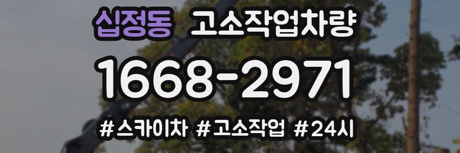 십정동 고소작업차량
