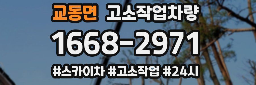 교동면 고소작업차량
