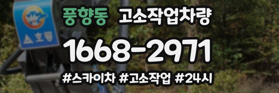 풍향동 고소작업차량
