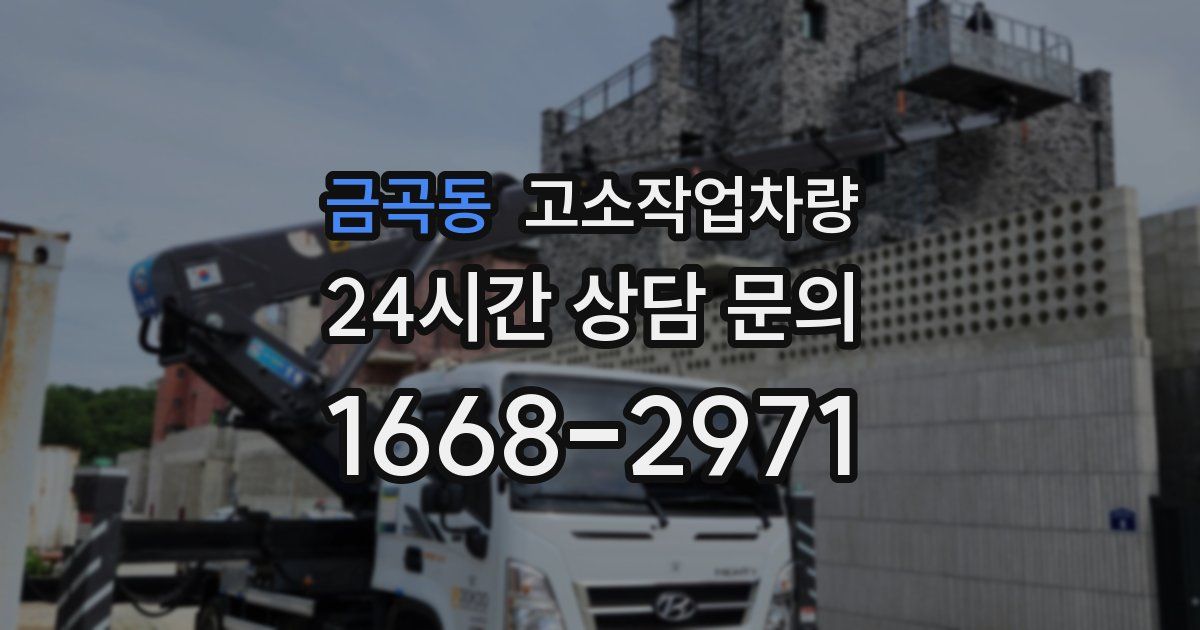 금곡동 고소작업차량
