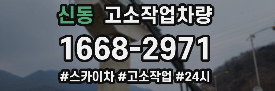 신동 고소작업차량