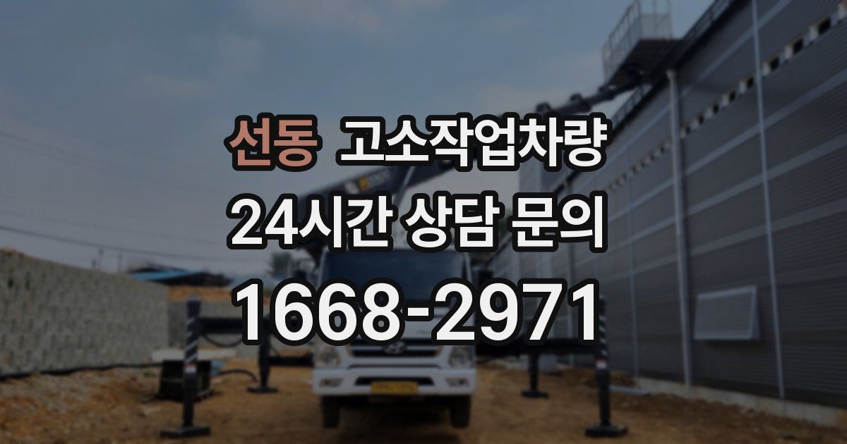 선동 고소작업차량