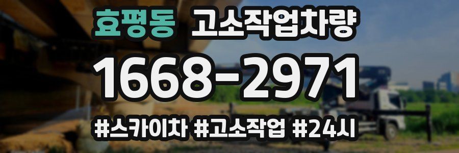 효평동 고소작업차량