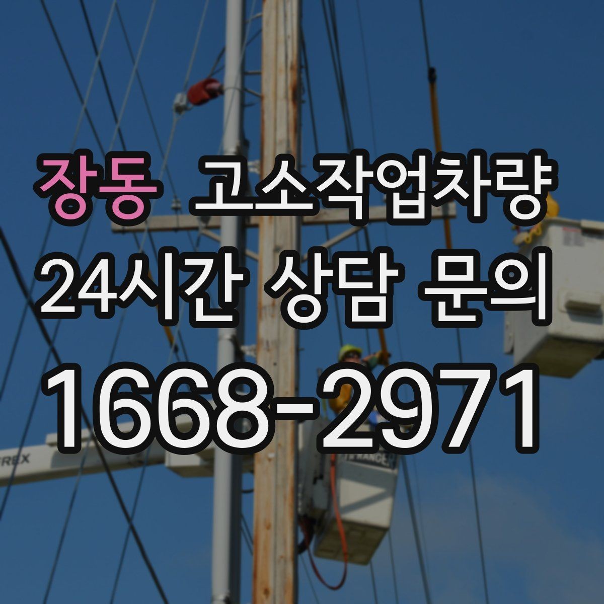 장동 고소작업차량 작업 높이 외에 봐야 할 요소