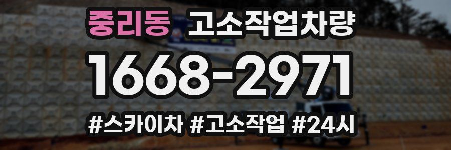 중리동 고소작업차량