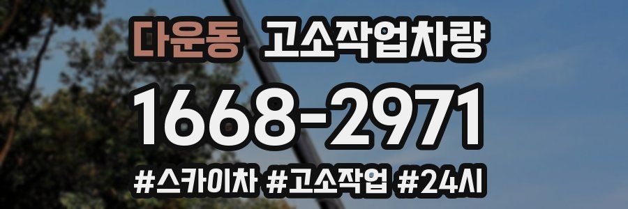 다운동 고소작업차량