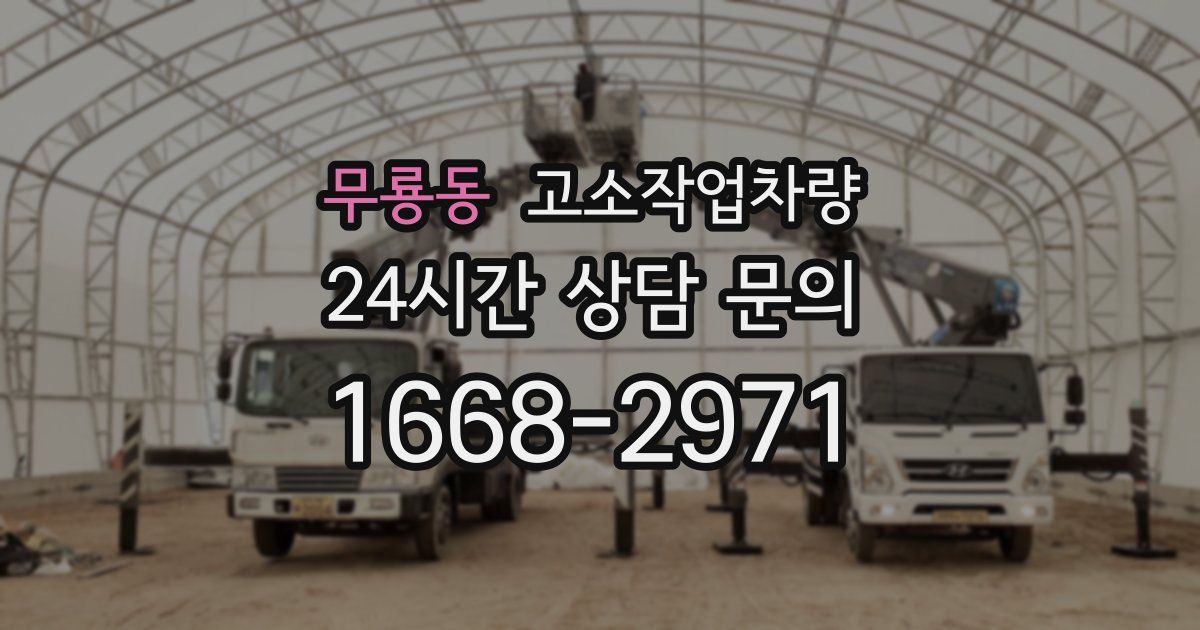 무룡동 고소작업차량
