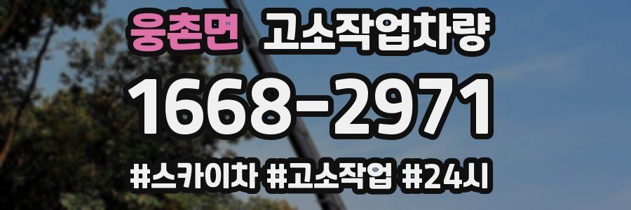 웅촌면 고소작업차량
