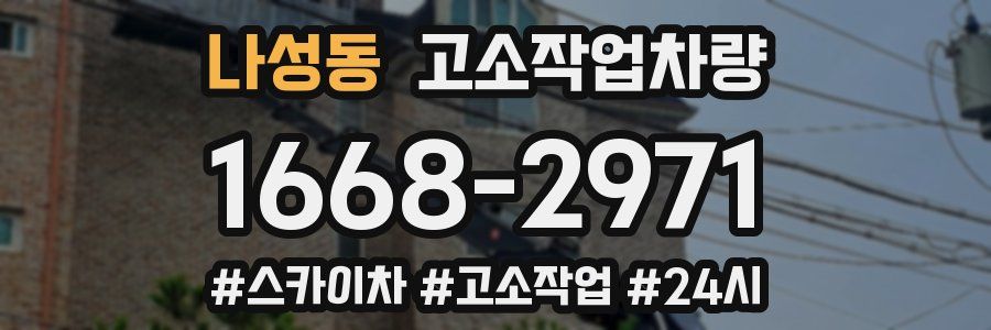 나성동 고소작업차량
