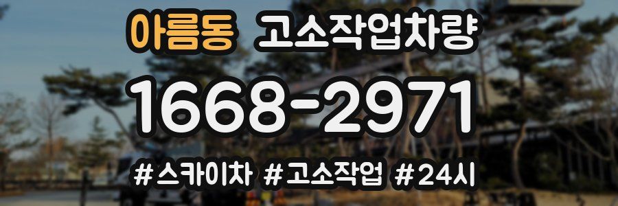 아름동 고소작업차량