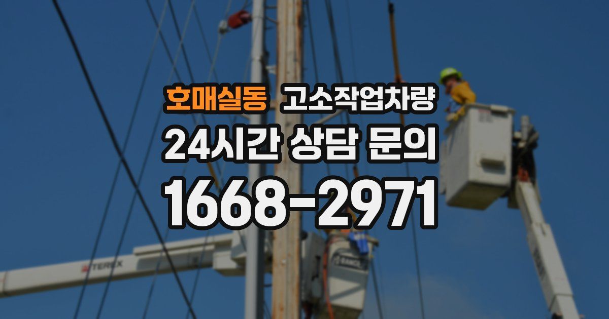 호매실동 고소작업차량