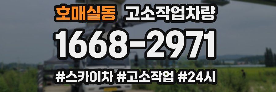호매실동 고소작업차량