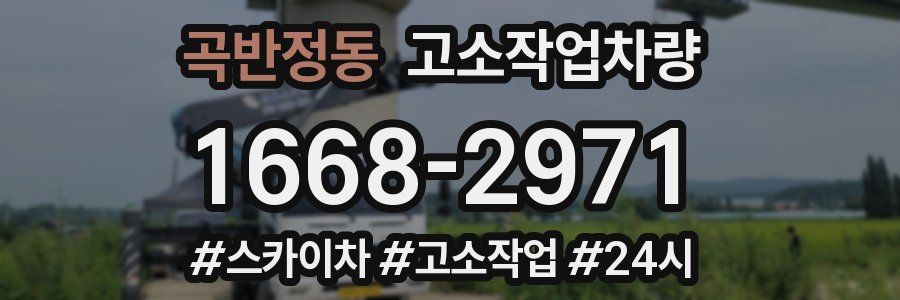 곡반정동 고소작업차량