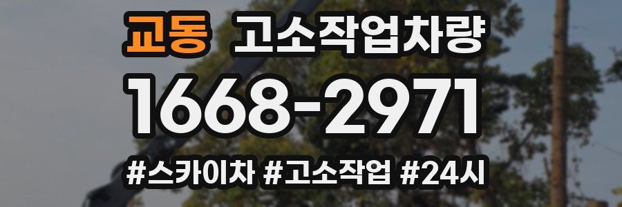 교동 고소작업차량