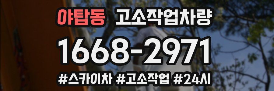 야탑동 고소작업차량
