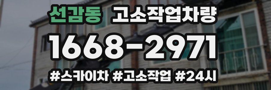선감동 고소작업차량