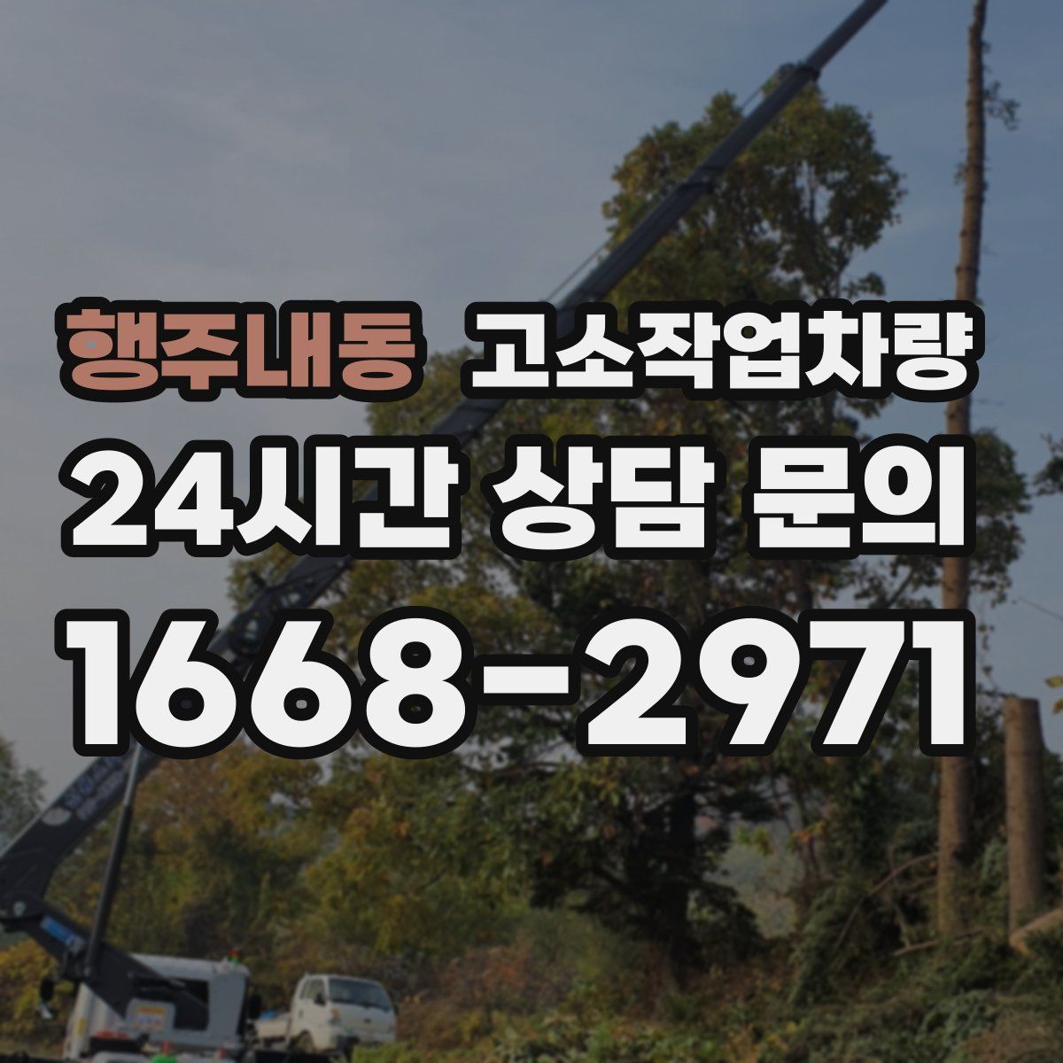 행주내동 고소작업차량