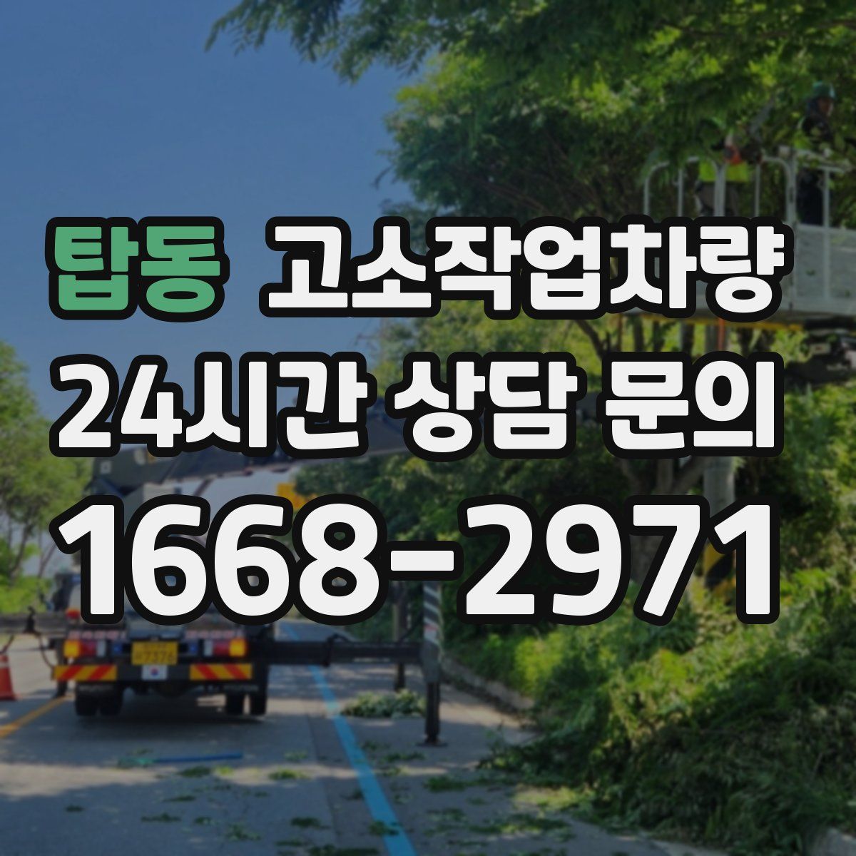 탑동 고소작업차량