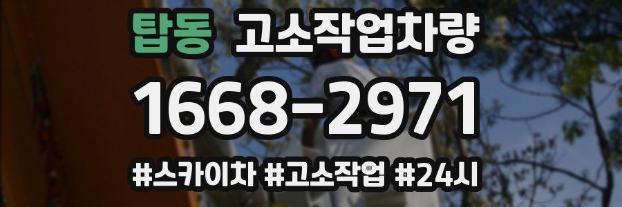 탑동 고소작업차량