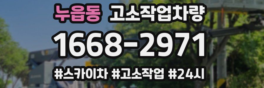 누읍동 고소작업차량