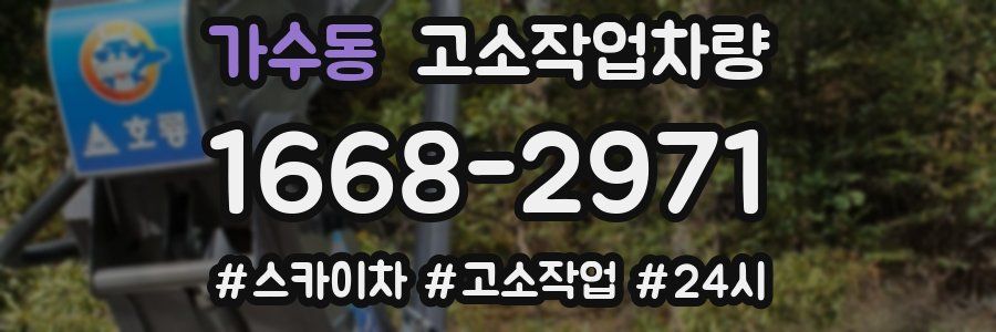 가수동 고소작업차량