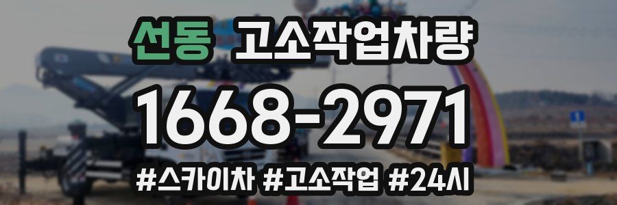 선동 고소작업차량