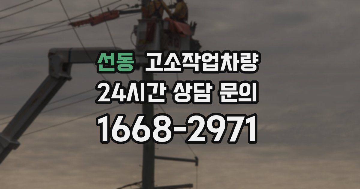 선동 고소작업차량