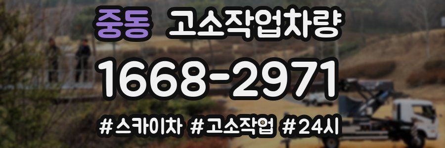중동 고소작업차량
