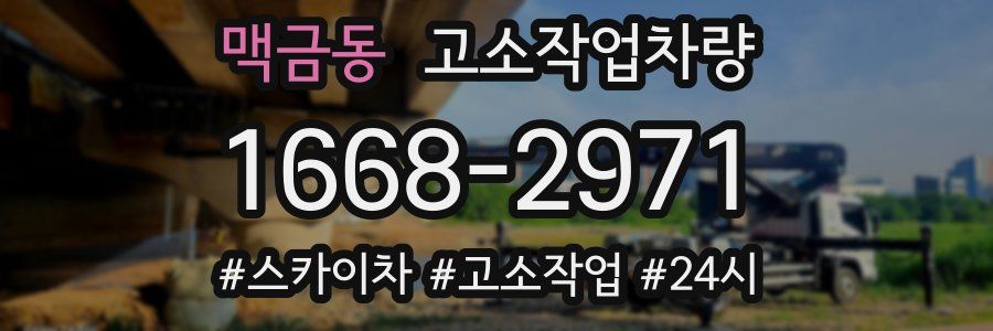 맥금동 고소작업차량