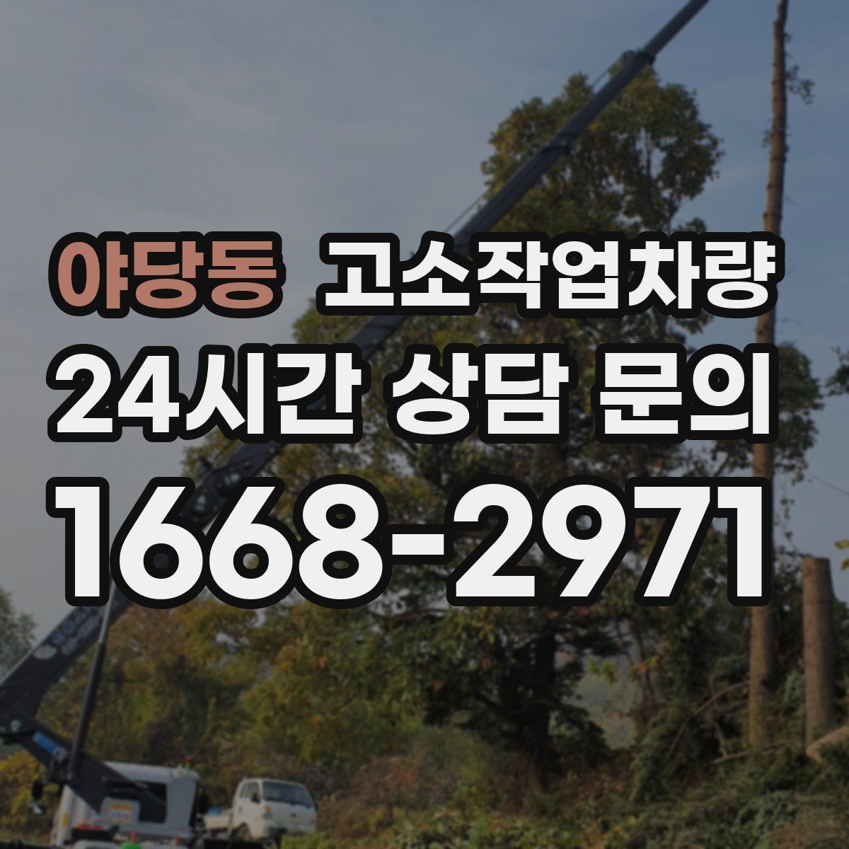 야당동 고소작업차량