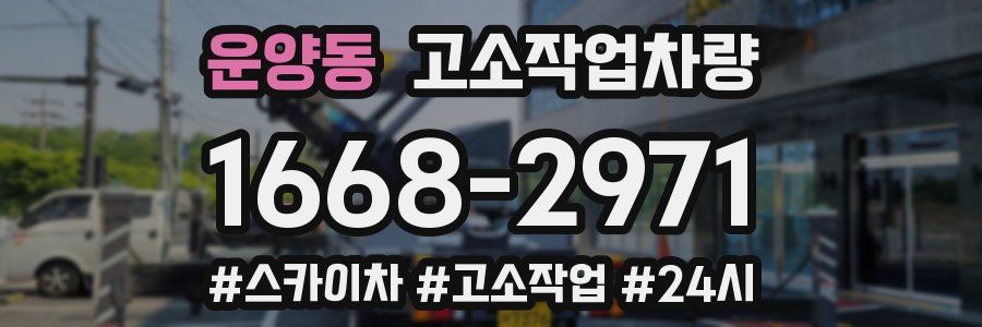 운양동 고소작업차량
